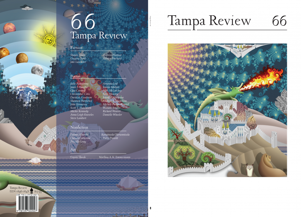Image of the front and back covers of Tampa Review 66.